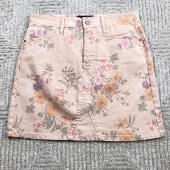 Sanctuary Dresses & Skirts - Sanctuary Mini Skirt Women 27 Botanical Boho Summer Floral Denim Romantic Flower